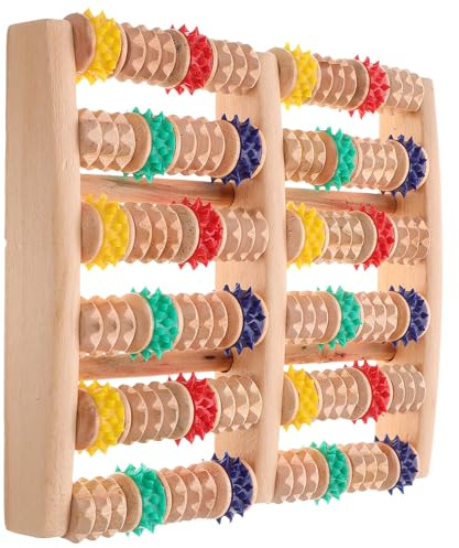 Ciieeo Fußmassagegerät Holzroller Klein Verschleißfest mit Glatten Kanten für Heimmassage zur Schmerzlinderung Entspannende Fußpflege für Müde Füße