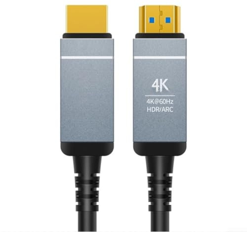 Cavo in fibra ottica 4K 60Hz con connettori placcati in oro per TV e display professionali, supporta trasferimento dati da 18 Gbps, costruzione giacca (3 metri)