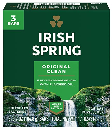 Irish Spring Original Deodorant Soap, 3 Count (Pack of 1)