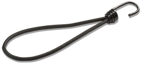 25 Expander-schlingen 250 mm schwarz mit Spiralhaken