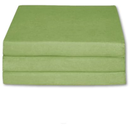 FORTISLINE Klappmatratze 195x80x9 cm, 3-teilige Faltmatratze, Gästematratze, Reisematratze und Campingmatratze, Schaumstoffmatratze mit abnehmbarem Bezug, Oeko-TEX, hergestellt in der EU