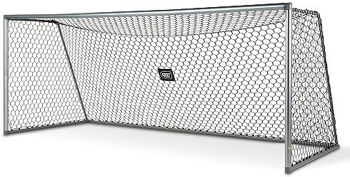 EXIT Scala Aluminium-Fußballtor - Extra Groß - Leichtgewicht - Sehr Stabil - Hochwertiges Rostfreies Aluminium - Fußballtore im Garten - 500x200cm - Mattsilber