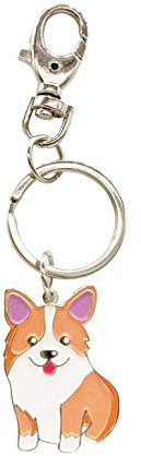 AYOMI Welsh Corgi Dog Schlüsselanhänger - Corgi Schlüsselanhänger - Corgi Bag Charm - Dog Tag - Geschenke für Hundeliebhaber