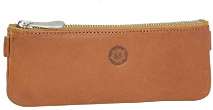 Sonnenleder Stiftetui Federmäppchen Leder Stifteetui Stifttasche 16cm naturbraun