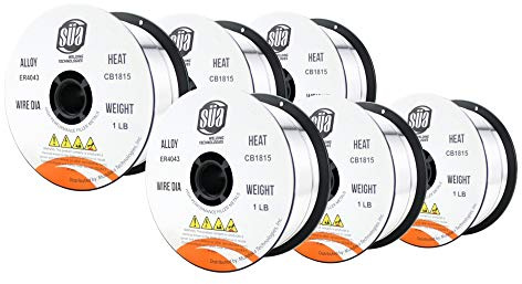 SÜA - ER4043 - MIG Aluminum Welding Wire - 1 Lb x 0.035'' (6 SPOOLS)