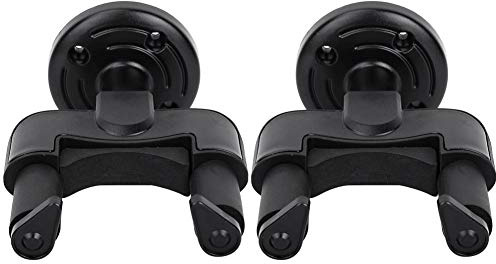 Gitarrenhalter, 2-teilig ABS-Ständer mit Schraube Universal Instrumentenhalter für Bass Mandoline Banjo Violine (schwarz)