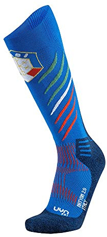 UYN Natyon 2.0 Calze da Sci, Unisex adulto, Multicolore (T035 Italia), 39-41