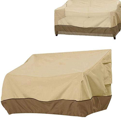 Housse de Canapé Extérieure, Jardin imperméable Anti UV, Couverture Canapé, Bâche Chaise Extérieur Loveseat en Tissu, Couverture de Banc de Patio Housse de Protection pour Jardin, 147 x 83 x 79 cm