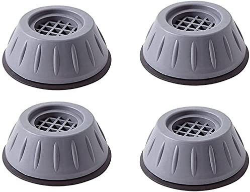 4PCS Shock and Noise Cancelling Washing Machine Support, Anti Slip Anti Vibration Rubber Feet Pads