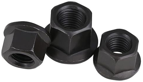 Cfty Sicherungsmutter Flansch-Sicherungsmutter-Sechskant-Sechskantmutter M10 M12 M14 M16 M18 M3 M24 M27 M30 Kohlenstoffstahl(One Size,M24)