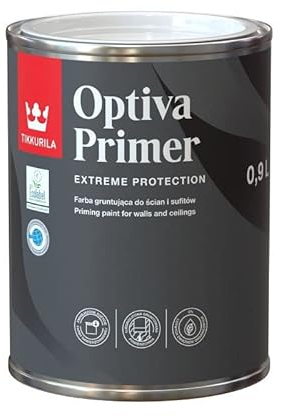TIKKURILA Optiva Primer Apprêt Peinture de sol pour mur 0,9 l - Blanc