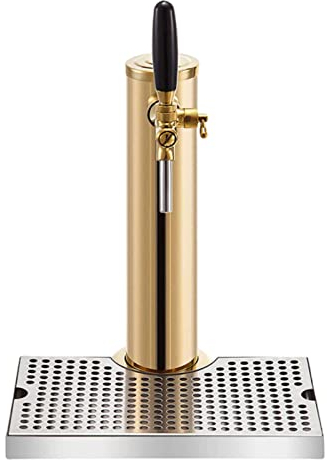 YJSG Stainless Steel Beer Tower,Kegerator Tower,Beer Tower,Single Tap Draft Beer Kegerator Tower,Stainless Steel Single Faucet Draft Beer Tower for Home Brewing