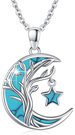 REDSUN Collier arbre de vie en argent sterling 925 avec pendentif arbre de vie, amulette, bijoux pour femmes, hommes, mère, fille, petite amie, Argent sterling