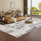 Vamcheer Moderner Wohnzimmer Teppich - Grau, 240x340, Flauschig, Waschbar, Anti-Rutsch, Super Weich, Abstraktion, Groß für Arbeitszimmer, Büro