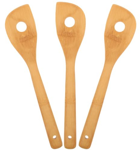 Hoement 3PC Maple Wooden Mixing Egg Stirring Rod Corrosion Stirring Spoons for Bar Home Hotel