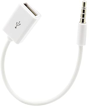 Bjebndd Cable Adaptador Jack 3,5 mm Macho a USB 2.0 Hembra, 3,5 mm Macho a USB Hembra