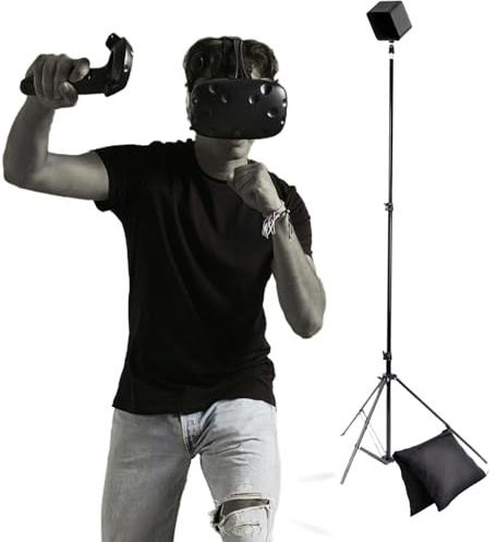 Skywin VR Tripod Stand - HTC Vive Compatible Sensor Stand and Base Station for Vive Sensors or Oculus Rift Constellation (1 Tripod Stand)