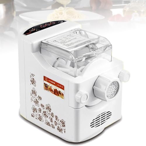 FURLOU Portable Automatic Pasta Maker, Small Electric Noodle Press kneading Dumpling Wonton Multi-Function Dough Mixing Machine, for Spaghetti, Noodles, Dumpling Skin B