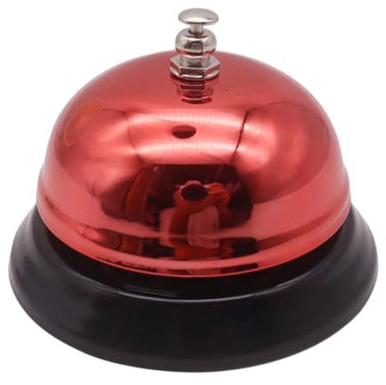 Timbre de llamada – Timbre de metal para escritorio, timbre de mesa | Timbre de servicio al cliente, timbre de mesa portátil y duradero para cena, timbre de hotel para escuelas, hoteles, mostradores,