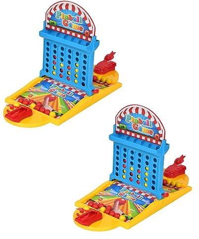 Vaguelly Jeu De Flipper De Bureau Mini-Basket Quatre D'affilée Jeu De Hoodle Compact Et Amusant pour Garçon Et Filles Et Adultes des Doigts Présent De Loisirs en Intérieur