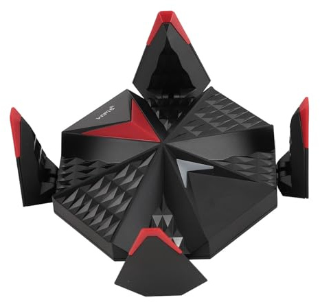 Adaptador WiFi USB, Chip AX5400, 5374Mbps, 3 Bandas, Adaptador de Red Inalámbrico con 4 Antenas de Alta Ganancia, Adaptador de Tarjeta de Red Externa WiFi 6 para 10 11, Alta