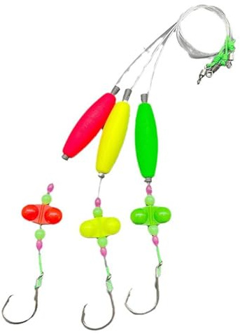 Bobber de pêche, flotteurs avec piquets de pêche à la torpille,Bobbers de pêche flottants pour poisson-chat résistants à l'usure de 3 pièces | Équipement de pêche à la torpille brillante Accessor