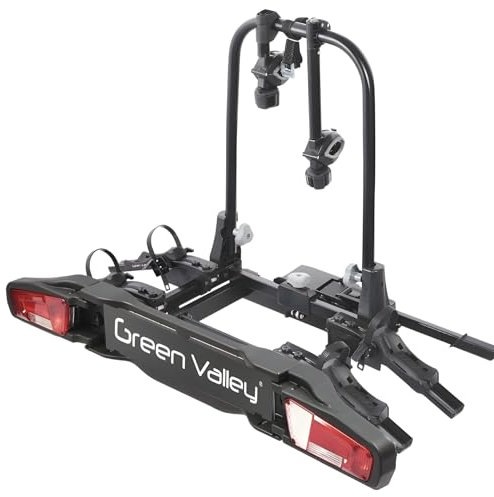 eBike Fahrradträger für Anhängerkupplung Fahrrad Heckträger Radträger - Tourer 2 - Alu Fahrradträger e-Bike für 2 Fahrräder - 60kg Zuladung - am Fahrzeug klappbar & abschließbar - kompaktes Faltmaß
