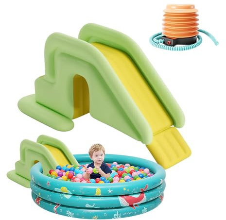 Toboggan Aquatique pour Piscine Gonflable | Glissades d Eau Extérieures pour Centre de Jeux et Loisirs,Toboggans Gonflables pour Sol Et Piscines Enterrées