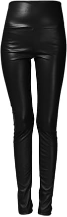 Läderbyxor för kvinnor hög midja – slim fit byxor kvinnor stretchiga – promenadbyxor byxor byxor byxor säckiga joggingbyxor vardagsbyxor dambyxor tjocka leggings
