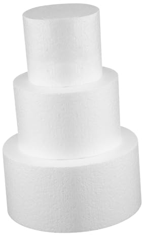 Homoyoyo 3pezzi Manichini per Torte Rotondi in Polistirolo per Feste di Compleanno e Visualizzazione di Torte