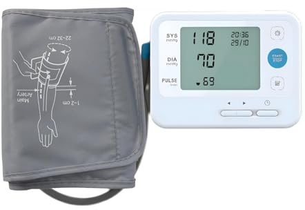 Sfigmomanometro Digitale da Braccio, Certificato CE - Misuratore di Pressione Professionale Automatico con Bracciale Regolabile - Display LCD ad Alta Leggibilità, Rilevazione Rapida e Precisa, YK-BPA4