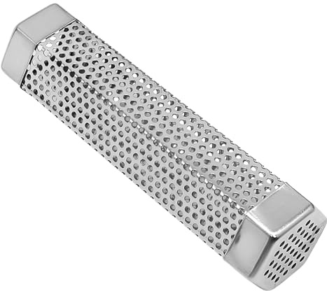 Stainless Steel Pellet Smoker Tube - Grill Smoke Generator Tube, Wood Chips Grill Accessories, Hexagonal Smoking Tube | Cold Hot Smoking Tool for BBQ Backyard, Cooking Outdoor, Chicken Grill