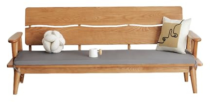 EBETA Bankauflage Outdoor Sitzauflage Bankkissen Wetterfest Gartenbank Sitzkissen waschbar, 5cm dick Bankpolster Bezug abnehmbar Gartenmöbel (Anthrazit, 180 * 50 * 5 cm)