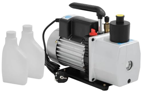 LoogCape Pompa a vuoto a due stadi, 50 l/min, per condizionatori, sistemi di raffreddamento, riparazione, manutenzione, pulizia, pezzi di ricambio, macchine da stampa, dispositivi medici, imballaggio