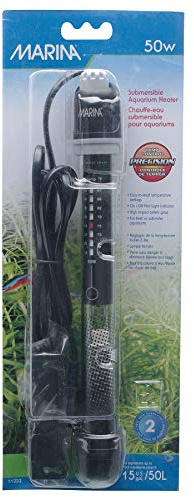 Fluval Marina Submersible Heater for Aquarium, 50-watt