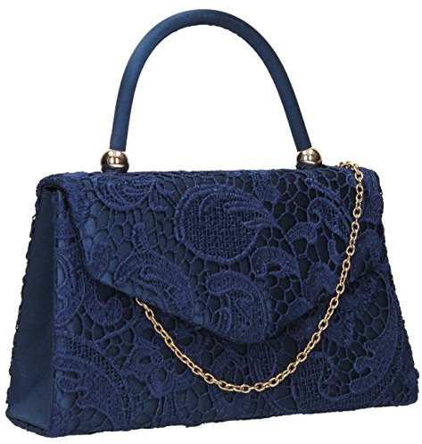 Swanky Swans Jena, Damen Clutch, Blue (Navy Blue), 6.5x16x24 cm (W x H L)