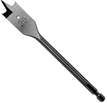 Ø 20 mm Holzbohrer Flachfräsbohrer Flachbohrer Bohrer 1/4 Sechskant Aufnahme