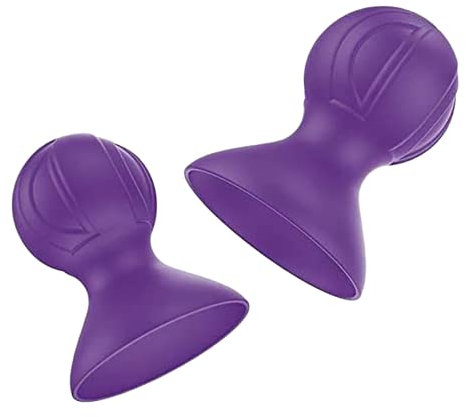 Anzeho 2 Stücke Brustwarzensaugne Tassen Korrektor Brustwarzenzieher Stillende Silikon -Sauger für flache schüchterne und umgekehrte Brustwarzeninnen Frauen