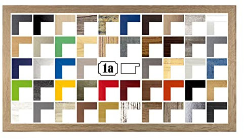Montana Deluxe Bilderrahmen Posterrahmen 33x98 cm Puzzlerahmen Sonoma Eiche Dekor Farbgruppe A Klares Kunstglas