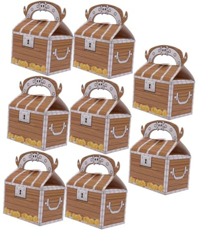 GLEAVI 8 Stücke Geschenkbox Süßigkeitenboxen Aus Papier Geschenkverpackungsboxen Tragbar Lebensmittel Lagerung Container Für Hochzeits-süßigkeitenboxen Und Partydekoration