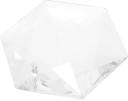 Mikikit hängender Kristallanhänger Kristallornament Prisma Kristallverzierung für Lampe Hängelampenornamente aus Kristall Hochzeit Geometrie Deckenlampe Zubehör 100mm Beleuchtung