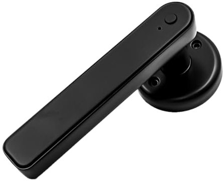 Hsthe Sea - Cerradura inteligente, manija de puerta de bloqueo 5 en 1, contraseña del teclado electrónico, identificación Bluetooth, llave de huella digital digital impermeable (Negro)