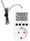 16A 220V Thermostat Steckdose, Temperaturregler Digitaler Temperaturregler, mit Fühler, Hermostat Timer Steckdose, Heizung Kühlung Thermostat Socket Temperaturschalter, für Gewächshaus, Reptilie