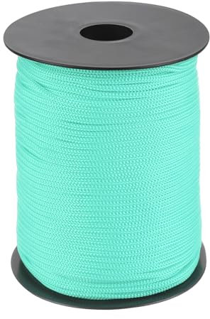 QUARKZMAN Polypropylen-Seil 3mm Polypropylenseil 10Om PP Flechtleine Textilseil Leine Nylonschnur Schnur Reißfeste Rope Kunststoffseil für Wäscheleine Camping Wandern Outdoor, Hellblau