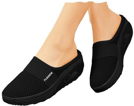 Chaussure orthopédique pour Femme d'été Chaussons médicales pour diabétiques Chaussons orthopediques Femmes avec Coussin d'air Mode Compensées Chaussures de Sport Eté Respirant Mules