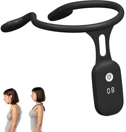 Kryotexne Intelligent Posture Corrector and Trainer for Women and Men, Rechargeable Silicone Automatic Induction Back Posture Corrector with Hunchback Monitoring for Adults and Children