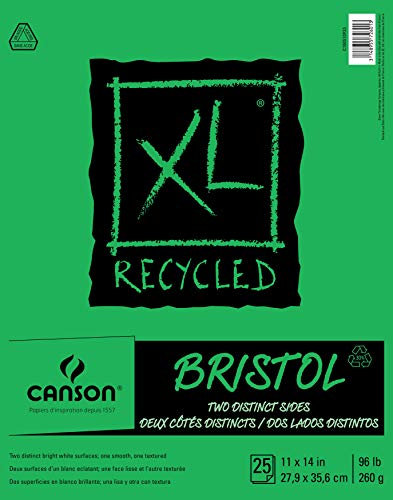 Canson XL Recycled - Bristolpapier - Doppelseitig - 28 cm x 35,5 cm