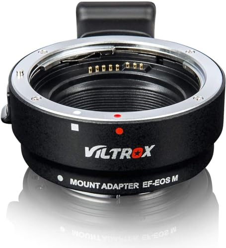 VILTROX EF-EOS M Lens Mount Adapter Auto Focus Converter Ring for EF/EF-S series Lens compatible with Canon EOS M Mount Cameras EOS M3 M5 M6 M10 M50 M100