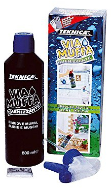 TEKNICA - 500ML FLACONE PULISCE RIMUOVE MUFFA ALGHE MUSCHI SUPERFICI INTERNE ESTERNE + ACCESSORI##*-