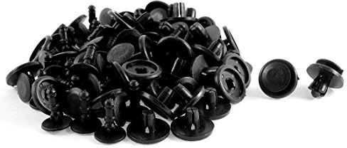 sourcingmap 50 Pcs Trou de 7mm Dia Plastique Agrafe pour Voiture Porte Carte Garniture Panneau